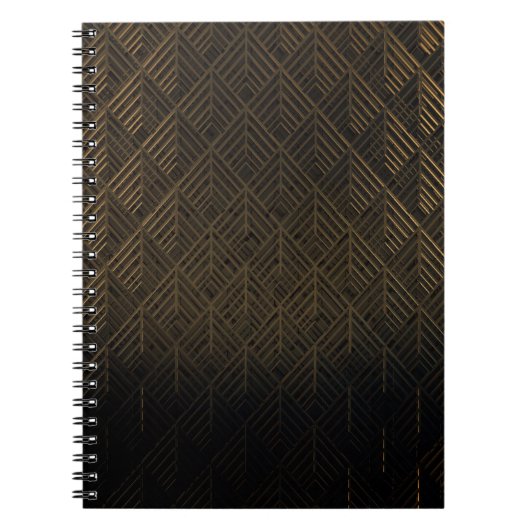 Art Deco 3D illustratie achtergrond Notitieboek (Voorkant)