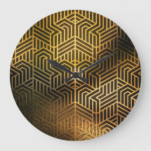 Art Deco 3D Illustratie, Advertentie Wallpaper. Grote Klok