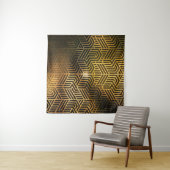 Art Deco 3D-illustratie, advertentiebureaubackgrou Wandkleed (In Situ (horizontaal))