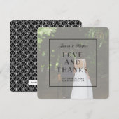 Art Deco | Aangepaste foto dankkaart Kaart (Voorkant / Achterkant)