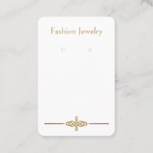 Art Deco Aangepaste "Golden"-Kaarten voor beeldsch Afsprakenkaartje (Voorkant)