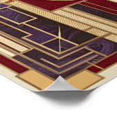 Art Deco Aanpasbare Downloadbare Bijbelvers Poster (Hoek)