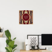 Art Deco Aanpasbare Downloadbare Bijbelvers Poster (Thuiskantoor)
