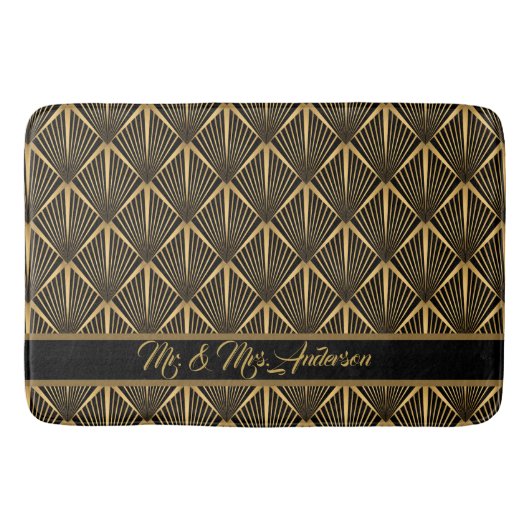 Art Deco aanpassen Badmat (Voorkant)