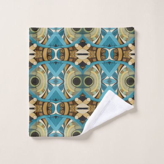 Art Deco Abstract Bad Handdoek (Wasdoekje)