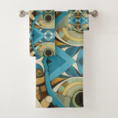 Art Deco Abstract Bad Handdoek (Insitu)