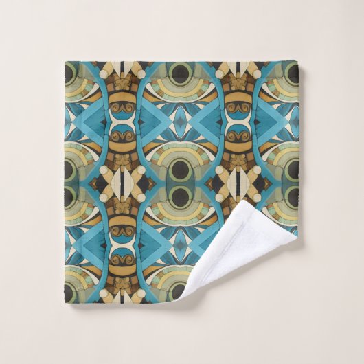 Art Deco Abstract Bad Handdoek (Wasdoekje)