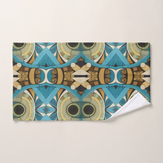 Art Deco Abstract Bad Handdoek (Handdoek)