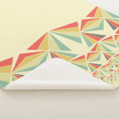 Art Deco abstract, driehoeken, piramidepatroon Sherpa Deken (3/4)