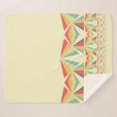 Art Deco abstract, driehoeken, piramidepatroon Sherpa Deken (Voorkant (horizontaal))