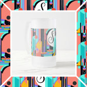 Art Deco Abstract Matglas Bierpul