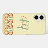 Art Deco Abstract, meisjesachtig, jouw naam en mon Case-Mate iPhone Case (Achterkant (horizontaal))