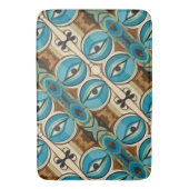 Art Deco Abstract Oogpatroon Badmat (Voorkant Verticaal)