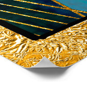 Art Deco Abstract Patroon Poster (Hoek)