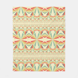 Art Deco Abstract piramidepatroon Fleece Deken