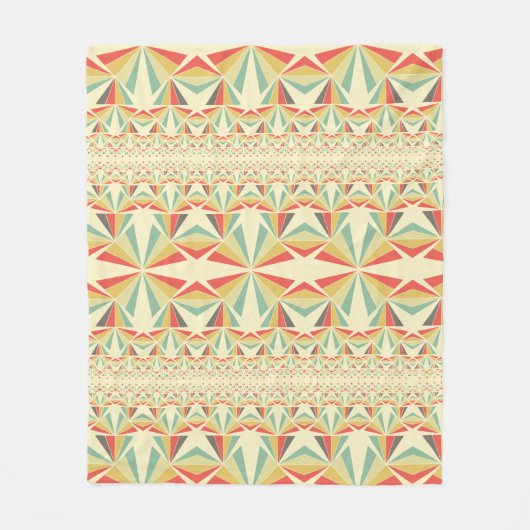 Art Deco Abstract  piramidepatroon Fleece Deken (Voorkant)