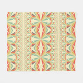 Art Deco Abstract  piramidepatroon Fleece Deken (Voorkant (Horizontaal))