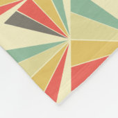 Art Deco Abstract  piramidepatroon Fleece Deken (Hoek)
