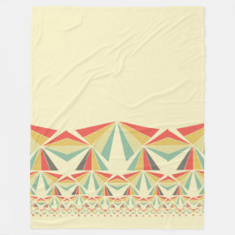 Art Deco Abstract piramidepatroon Fleece Deken