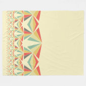 Art Deco Abstract  piramidepatroon Fleece Deken (Voorkant (Horizontaal))