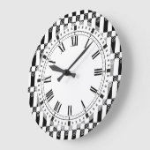 Art Deco Abstract/Wenen Geometrische afscheiding Grote Klok (Hoek)