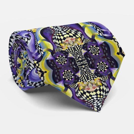 Art Deco - Abstracte diffusie Stropdas (Opgerold)