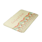 Art Deco Abstracte  Driehoeken, jouw naam Badmat (Gekanteld)