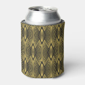 Art Deco, abstracte, geometrische achtergrond. Blikjeskoeler (Blikje Voorkant)