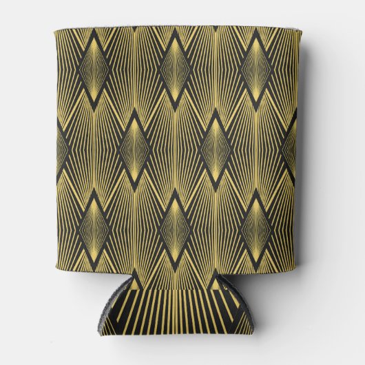 Art Deco, abstracte, geometrische achtergrond. Blikjeskoeler (Voorkant)