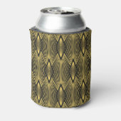 Art Deco, abstracte, geometrische achtergrond. Blikjeskoeler (Blikje Achterkant)