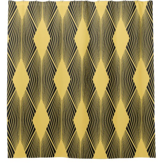 Art Deco Abstracte geometrische achtergrond Douchegordijn (Voorkant)