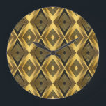 Art Deco: Abstracte geometrische achtergrond Grote Klok<br><div class="desc">Abstracte geometrische achtergrond.Art Deco. Duik in abstracte geometrische schoonheid met een Art Deco touch. Dompel jezelf onder in een abstract geometrisch wonderland - een Art Deco-symfonie van lijnen en vormen die danst met moderne allure. patroon, achtergrond, abstract, textuur, illustratie, wit, lijn, blauw, geometrisch, kleurrijk, modern, driehoek, vorm, futuristisch, decoratie, veelhoek,...</div>