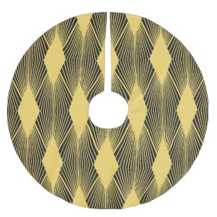Art Deco Abstracte geometrische achtergrond Kerstboom Rok