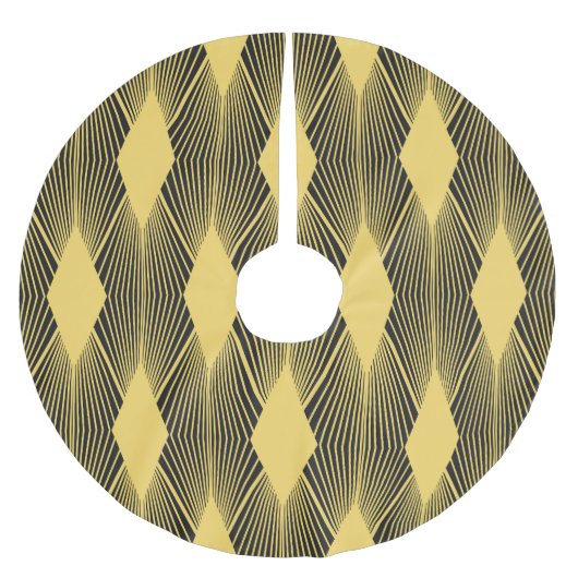 Art Deco Abstracte geometrische achtergrond Kerstboom Rok (Voorkant)