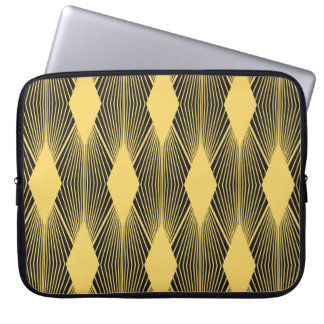 Art Deco Abstracte geometrische achtergrond Laptop Sleeve