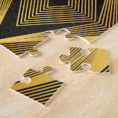 Art Deco: Abstracte geometrische achtergrond Legpuzzel (Zijkant)