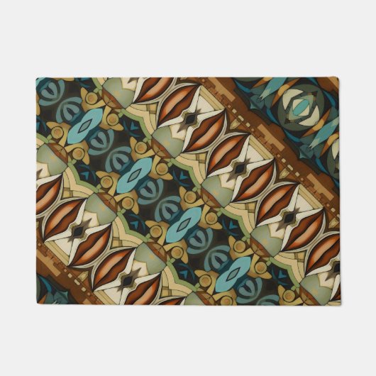 Art Deco Abstracte kussen Deurmat (Voorkant)