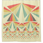 Art Deco Abstracte piramiden Douchegordijn (Voorkant)