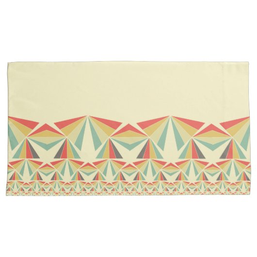 Art Deco Abstracte piramiden Kussensloop (Voorkant-Rechts)