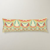 Art Deco Abstracte piramiden Lichaamskussen (Achterkant)