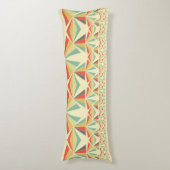 Art Deco Abstracte piramiden Lichaamskussen (Voorkant Verticaal)