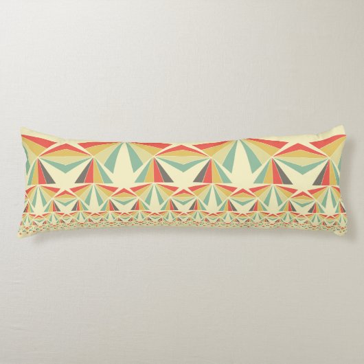 Art Deco Abstracte piramiden Lichaamskussen (Voorkant)
