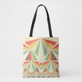 Art Deco Abstracte  piramides Tribal Tote Bag (Voorkant)