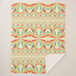 Art Deco abstracte tribale driehoeken patroon Sherpa Deken