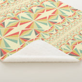 Art Deco abstracte tribale driehoeken patroon Sherpa Deken (3/4)