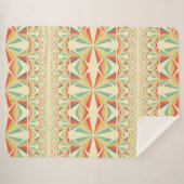 Art Deco abstracte tribale driehoeken patroon Sherpa Deken (Voorkant (horizontaal))