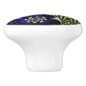 Art Deco - Abstracte verspreiding Keramische Knop (Zijkant)