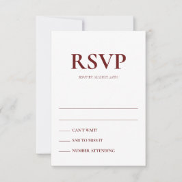 Art Deco Accents Wedding Response Cards Kaart