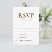 Art Deco Accents Wedding Response Cards Kaart (Staand voorkant)