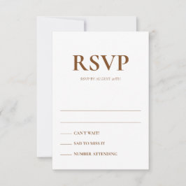 Art Deco Accents Wedding Response Cards Kaart